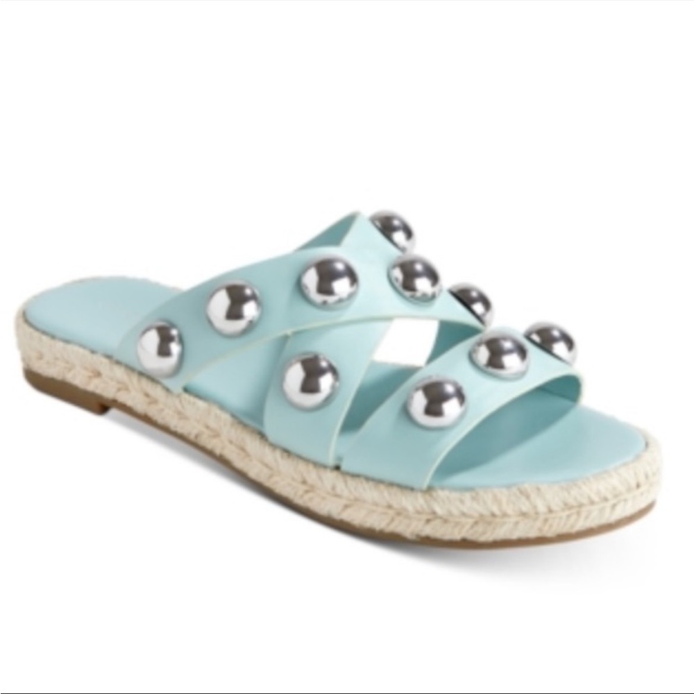 Marc Fisher Prisca Ball Studded Espadrille Sandals